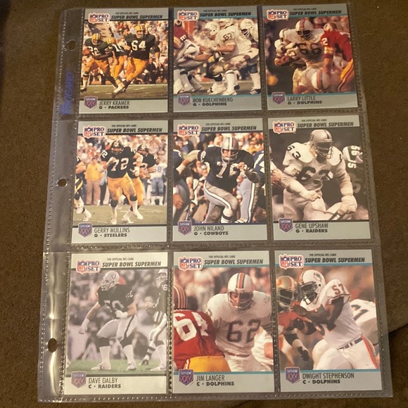 NFL Pro Set Super Bowl Supermen Sports trading card lot - Picture 1 of 2